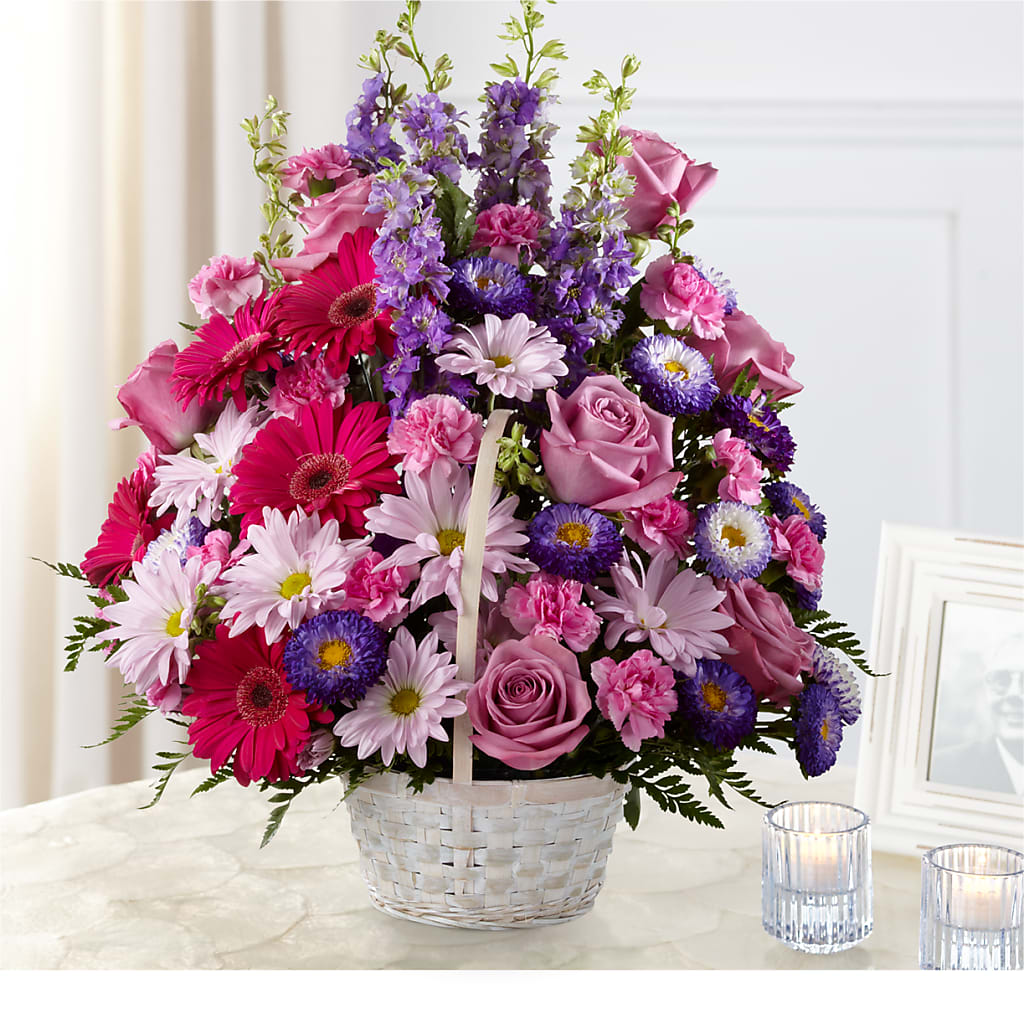 Pastel Peace Basket – STEPH'S CREATIONS FLORAL DESIGN, Atoka OK