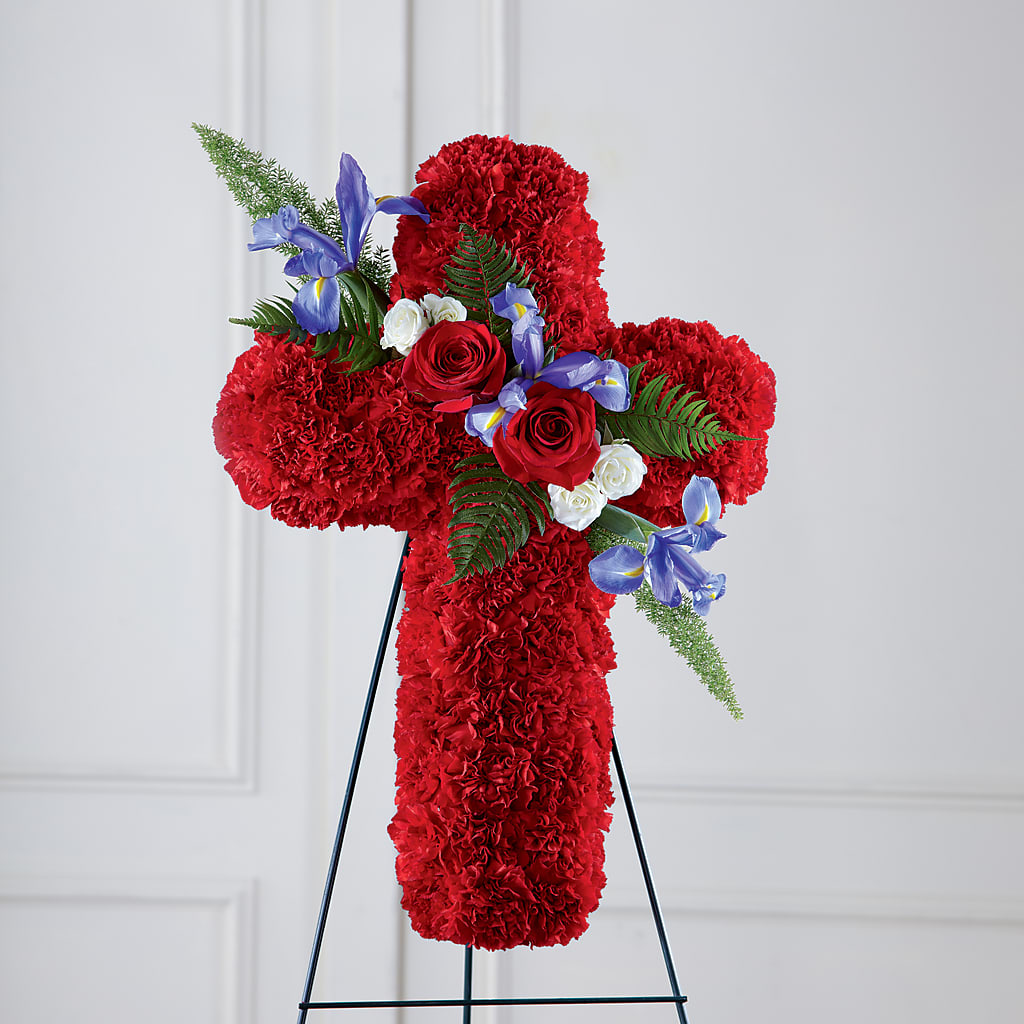 Faithful Hero Floral Cross – STEPH'S CREATIONS FLORAL DESIGN, Atoka OK