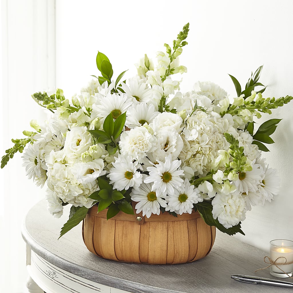 Pure Ivory Basket – STEPH'S CREATIONS FLORAL DESIGN, Atoka OK