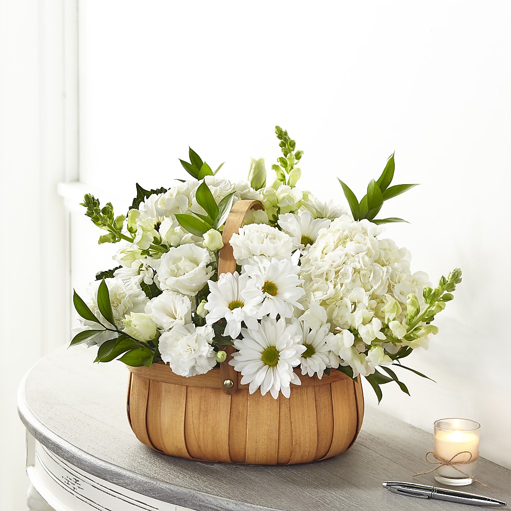 Pure Ivory Basket – STEPH'S CREATIONS FLORAL DESIGN, Atoka OK