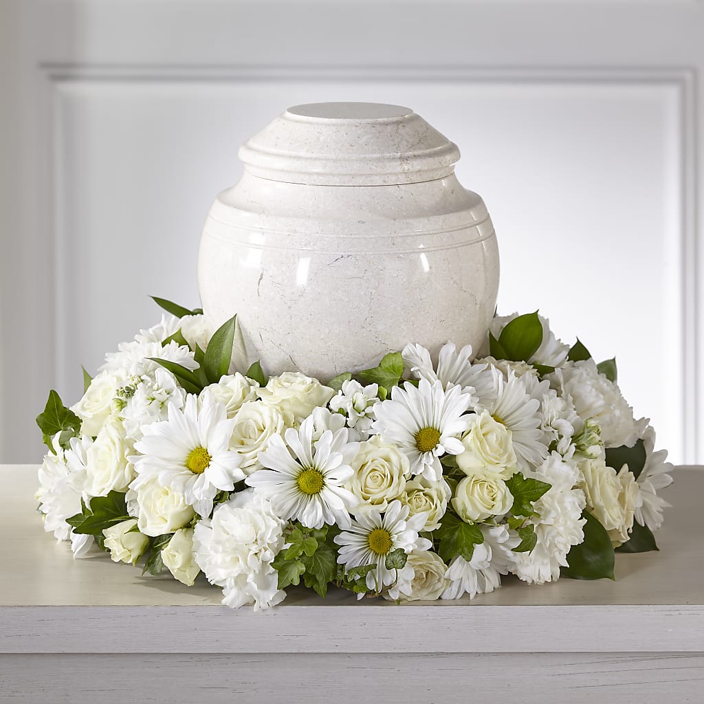 Ivory Gardens Cremation Adornment – STEPH'S CREATIONS FLORAL DESIGN, Atoka OK
