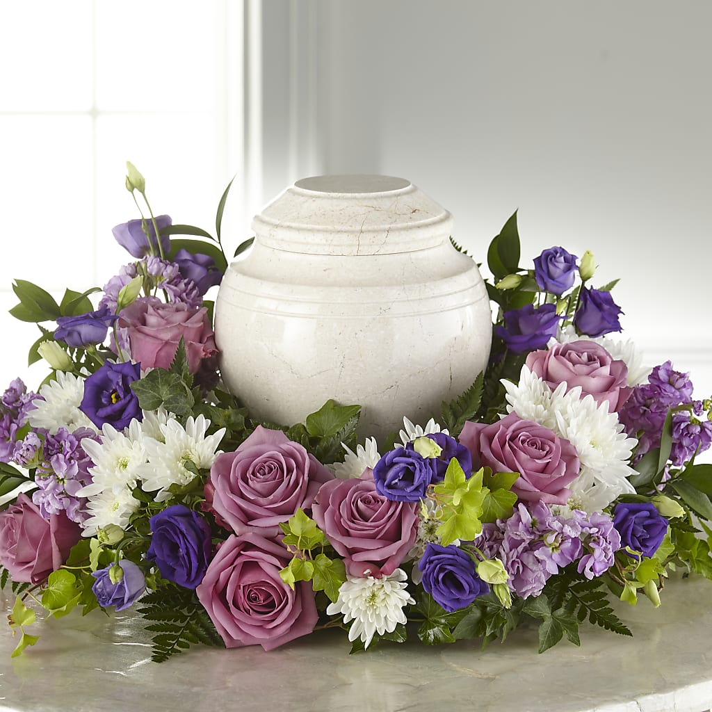 Blooming Sympathy Cremation Adornment – STEPH'S CREATIONS FLORAL DESIGN, Atoka OK