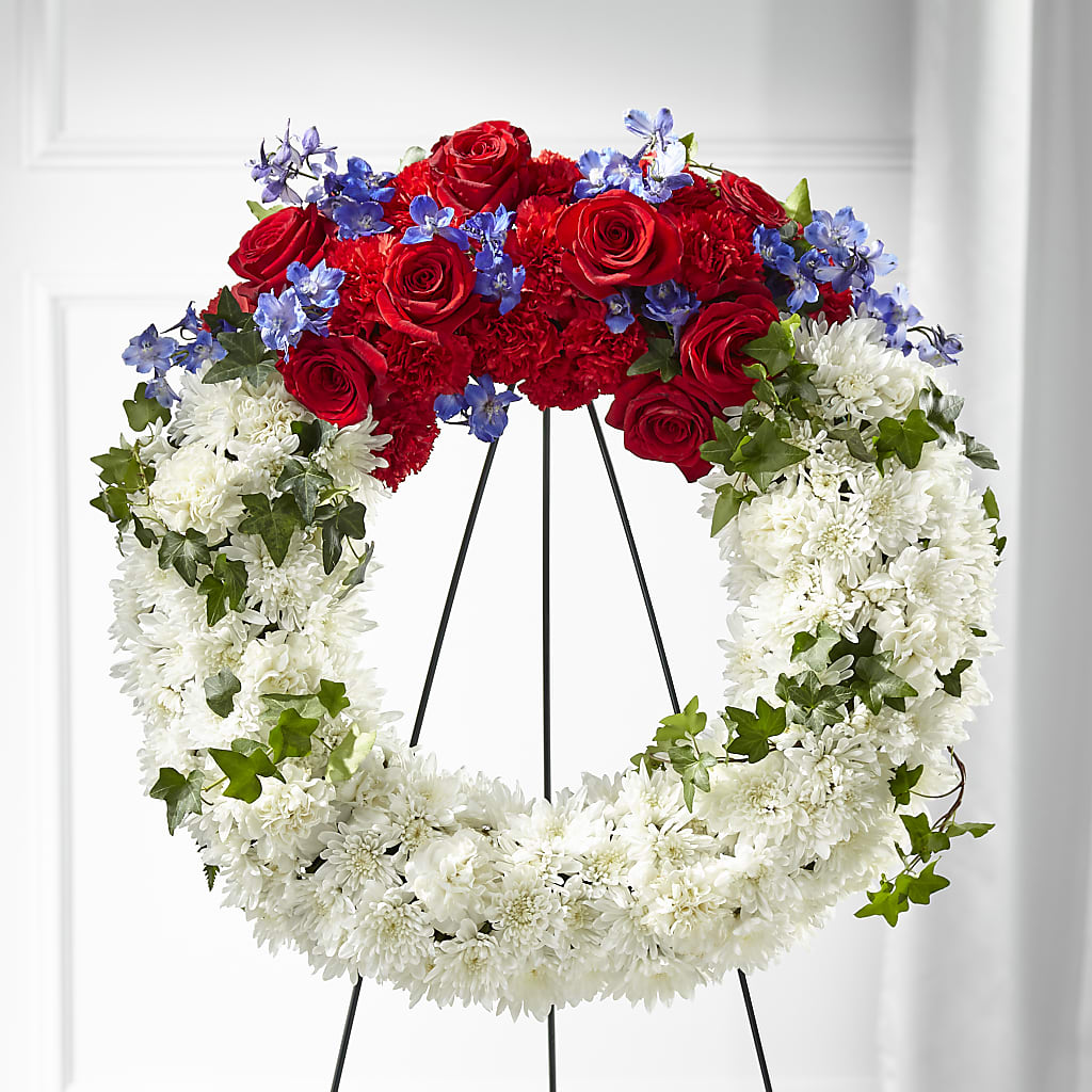 Patriotic Passion Wreath – STEPH'S CREATIONS FLORAL DESIGN, Atoka OK