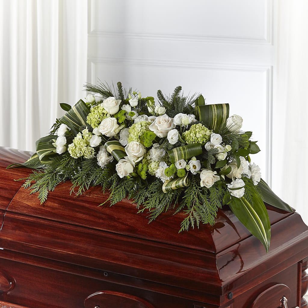 Hopeful Gesture Casket Spray – STEPH'S CREATIONS FLORAL DESIGN, Atoka OK