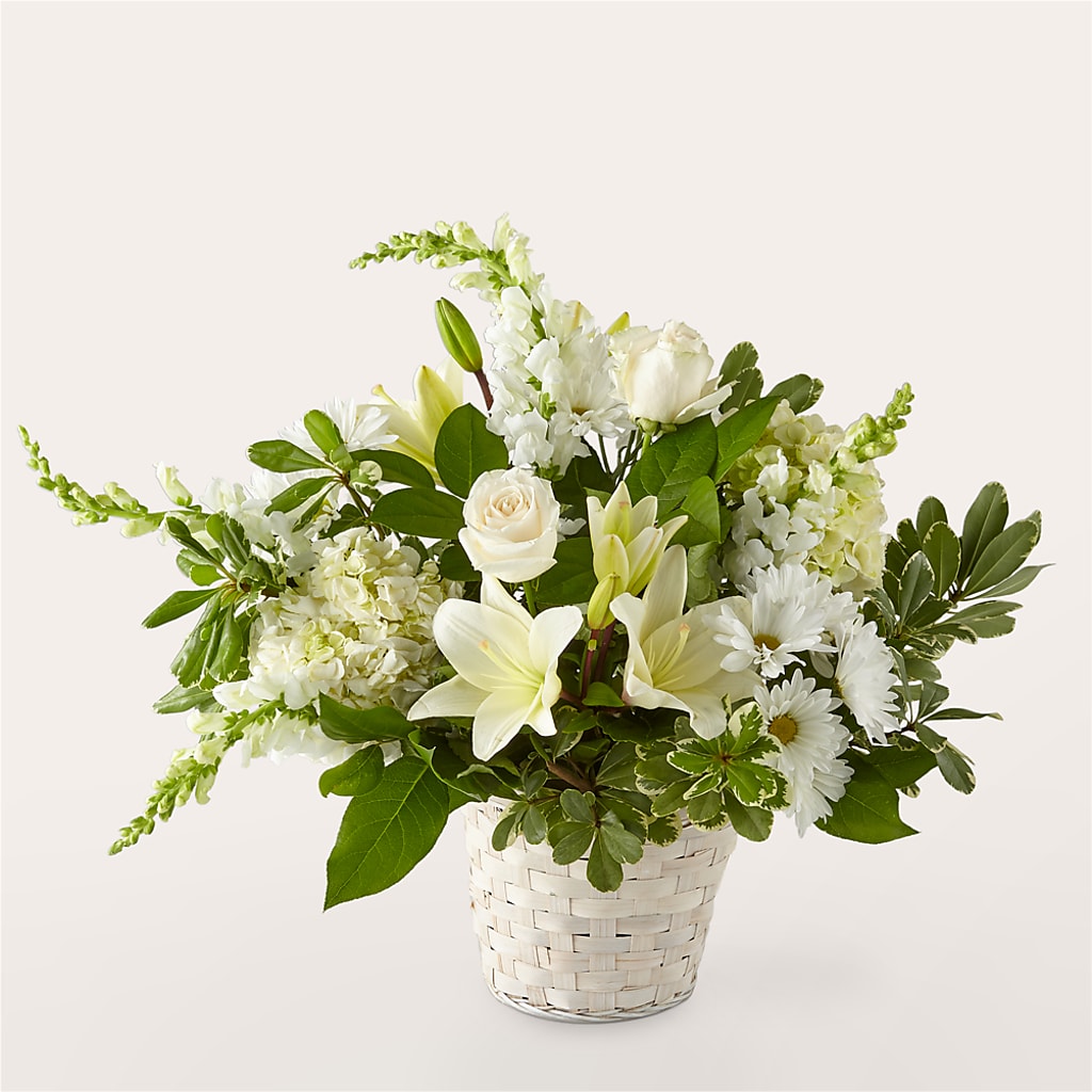 Ivory Elegance Floral Basket – STEPH'S CREATIONS FLORAL DESIGN, Atoka OK