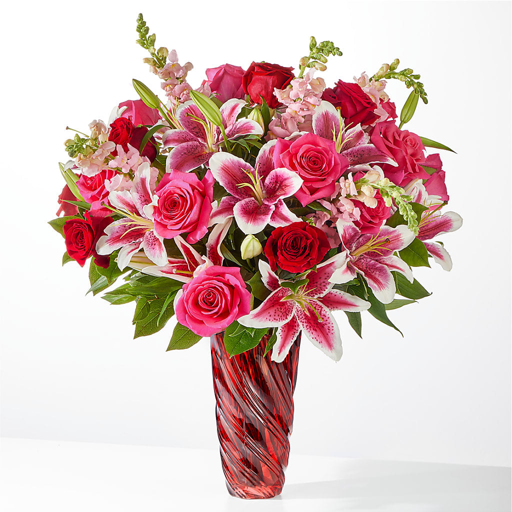 Always You Bouquet with Luxe Swirl Vase – STEPH'S CREATIONS FLORAL DESIGN, Atoka OK