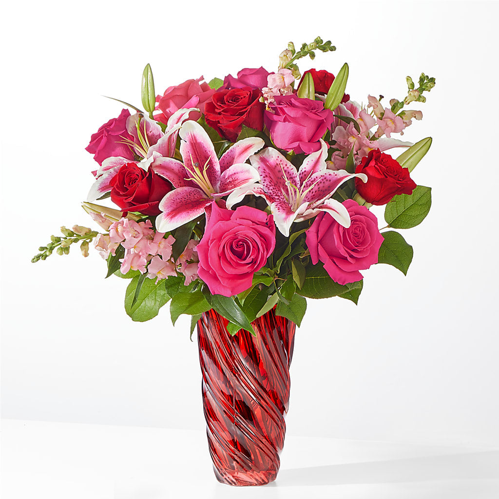 Always You Bouquet with Luxe Swirl Vase – STEPH'S CREATIONS FLORAL DESIGN, Atoka OK