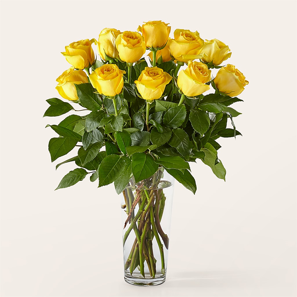 Long Stem Yellow Rose Bouquet – STEPH'S CREATIONS FLORAL DESIGN, Atoka OK
