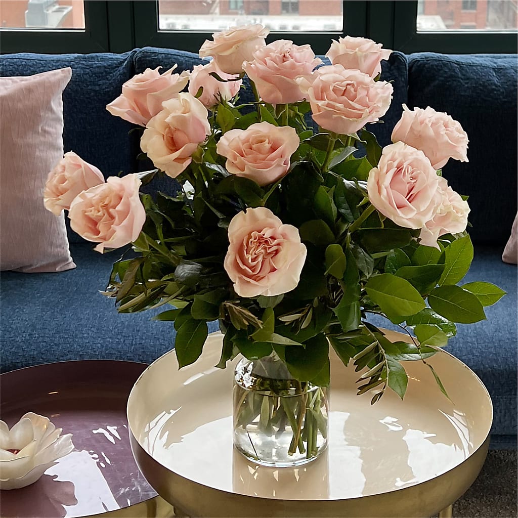 Long Stem Pink Rose Bouquet – STEPH'S CREATIONS FLORAL DESIGN, Atoka OK