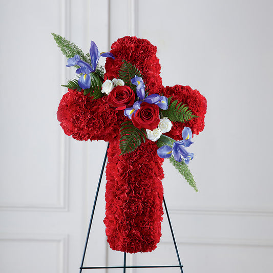Faithful Hero Floral Cross – STEPH'S CREATIONS FLORAL DESIGN, Atoka OK