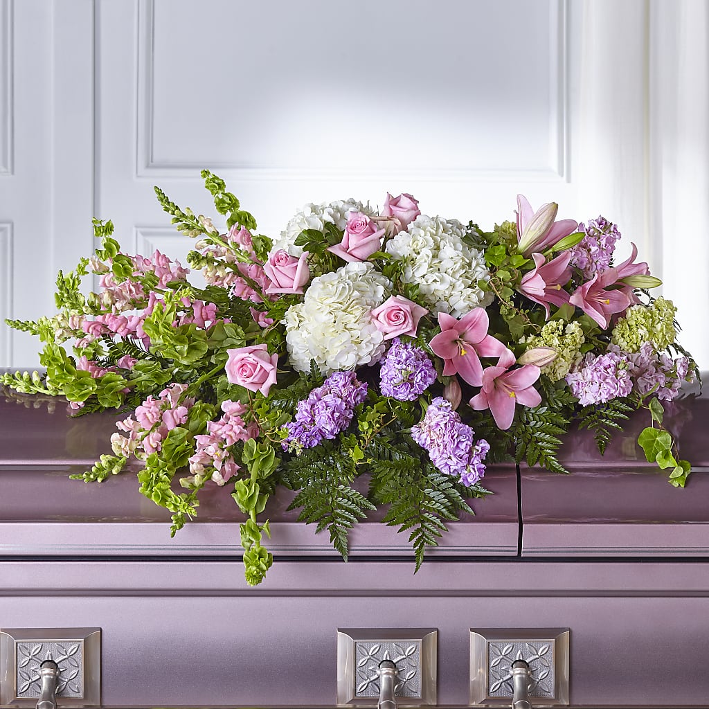 Life's Gratitude Casket Spray – STEPH'S CREATIONS FLORAL DESIGN, Atoka OK