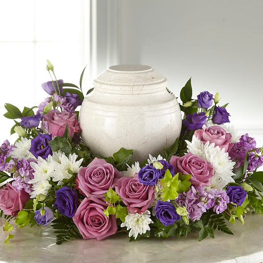 Blooming Sympathy Cremation Adornment – STEPH'S CREATIONS FLORAL DESIGN, Atoka OK