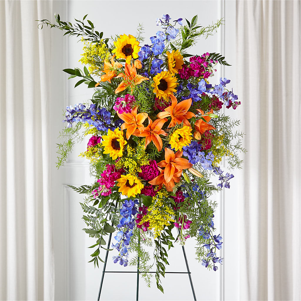 Sunlit Memories Standing Spray (Standard) – STEPH'S CREATIONS FLORAL DESIGN, Atoka OK
