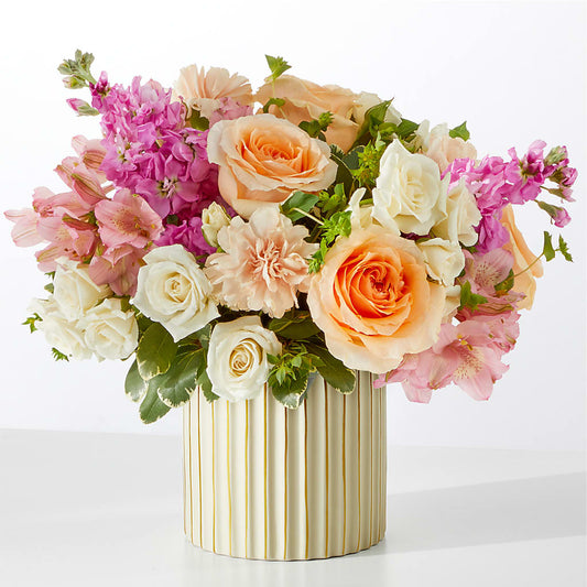Paradise Bouquet with Ivory Vase – STEPH'S CREATIONS FLORAL DESIGN, Atoka OK