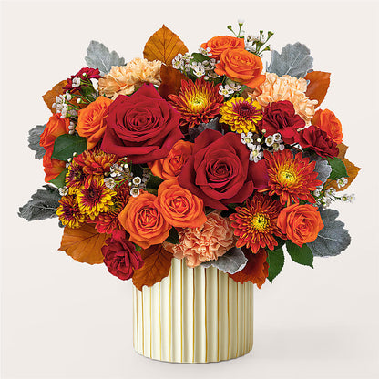 Merlot Bouquet with Ivory Vase – STEPH'S CREATIONS FLORAL DESIGN, Atoka OK
