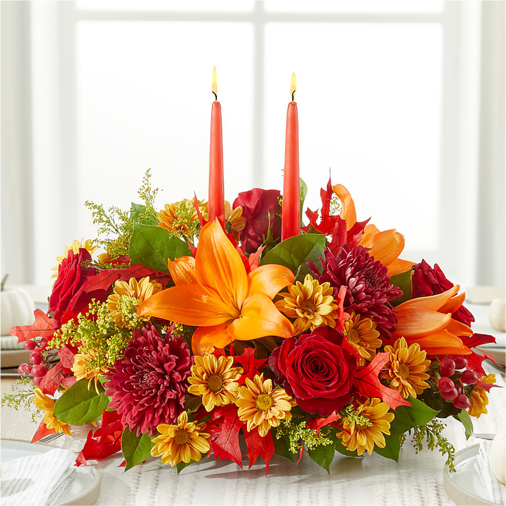 Autumn's Embrace Centerpiece – STEPH'S CREATIONS FLORAL DESIGN, Atoka OK