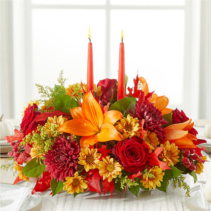 Autumn's Embrace Centerpiece – STEPH'S CREATIONS FLORAL DESIGN, Atoka OK