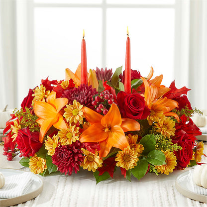 Autumn's Embrace Centerpiece – STEPH'S CREATIONS FLORAL DESIGN, Atoka OK