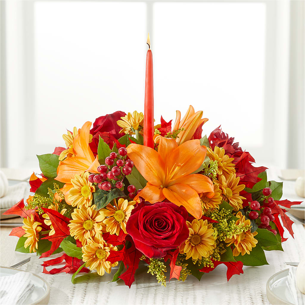 Autumn's Embrace Centerpiece – STEPH'S CREATIONS FLORAL DESIGN, Atoka OK