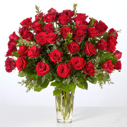 Forever Yours Fifty Stem Red Rose Bouquet – STEPH'S CREATIONS FLORAL DESIGN, Atoka OK