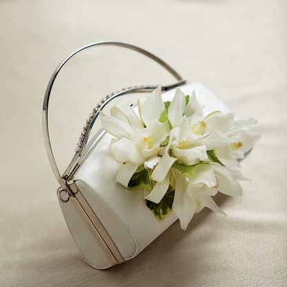 White Purse Decor – STEPH'S CREATIONS FLORAL DESIGN, Atoka OK