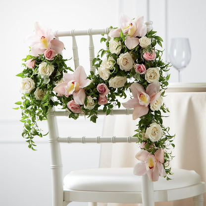 Orchid Rose Chair Décor – STEPH'S CREATIONS FLORAL DESIGN, Atoka OK